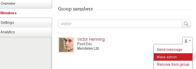 Promoting member to group admin While an MIE group can only have one group owner, there can be multiple group admins.