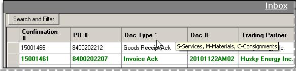 Identifying Purchase Order Types There are several Purchase Order types that you can process in Cortex Desktop: Consignment POs for replenishing consignment stock.
