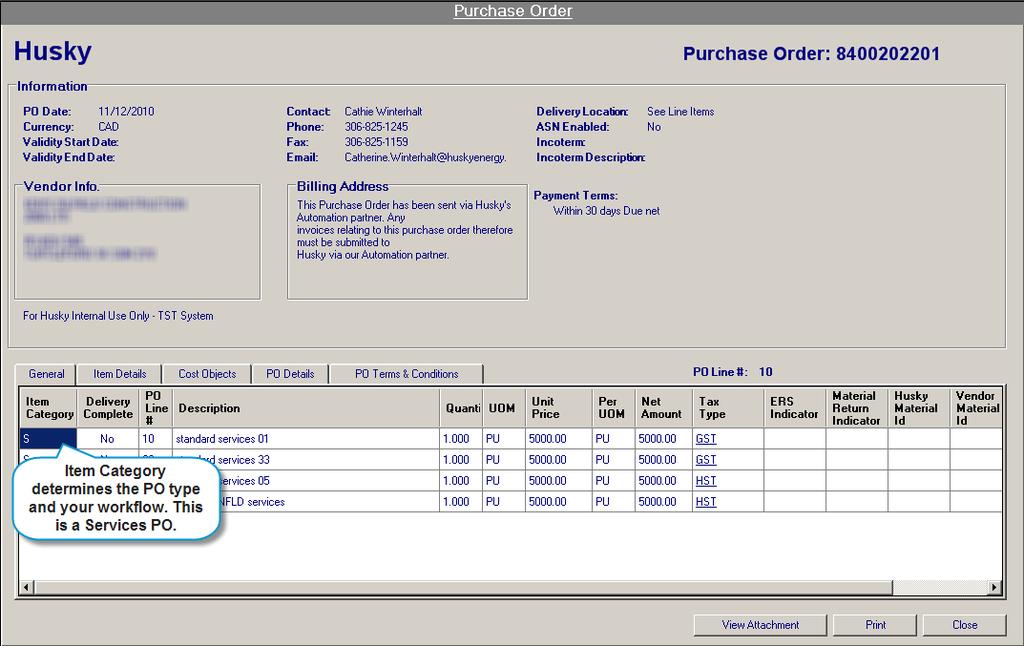Chapter 1 Getting Started with Purchase Orders You can also determine the PO type from the Item Category that the items on the PO fall into.