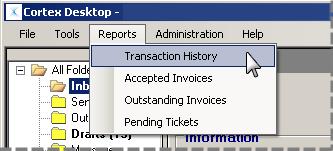 Chapter 4 Service Receipts and Service Receipt Acknowledgements To retrieve accidentally archived Rate Schedules: 1 Open the Transaction Report window