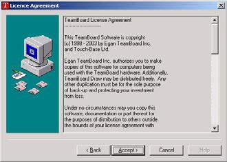 Setting Up TeamBoard 13 2. Select Install TeamBoard Suite 4.0. The Welcome dialog box appears. 3.