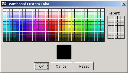 46 When you select a custom color, that color becomes the selected color and is added to your Color List. It will stay on your Color List until a new custom color is selected to replace it.