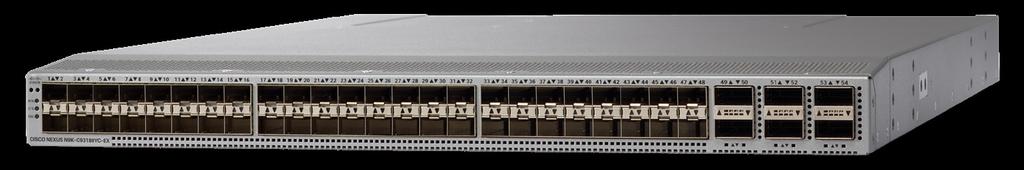 The Cisco Nexus 9300-EX and 9300-FX/FX2 platform switches offer a variety of interface options to transparently migrate existing data centers from 100-Mbps, 1-Gbps, and 10-Gbps speeds to 25 Gbps at