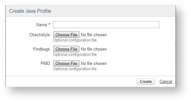 existing rules configurations. For Java you can provide files for Checkstyle, PMD and Findbugs. G.4.
