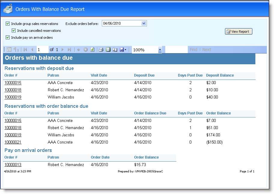 NEW FEATURES AND ENHANCEMENTS. 23 Additionally, you can exclude orders from this report based on date.