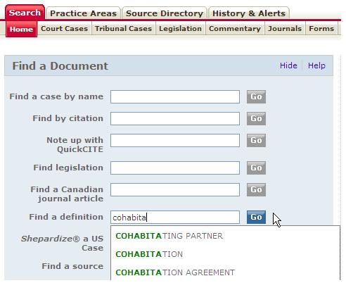 Find a Document The Find a Document section helps you quickly find specific documents using names or citations. It is also a more cost-effective method than searching within individual sources.