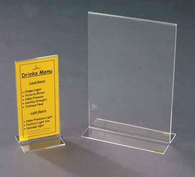 Poster & Sign Display Card Holders Cat : Poster & Sign Display Page Title : Card Holders image : Poster & Sign Display - D:\Poster Disp\DAC000024 Page No : 15 Pos No: 1/2 Single Sided Card Holders A