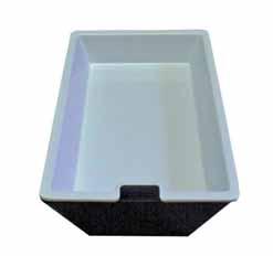 Deli Service & Food Presentation Smart Bowls Cleverly designed melamine bowls with notched fronts to allow a food ticket to stay on the bowl even when an insert is used.