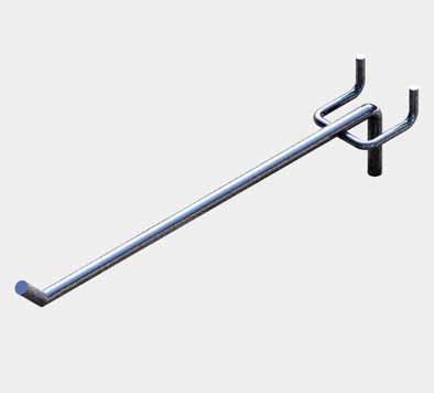 Product Merchandising Display Hooks Cat : Product Merchandising Standard Pegboard Hook Page Title : Display Hooks Coment 2 : Please use contoured image for PGHS (Standard Hooks) p.