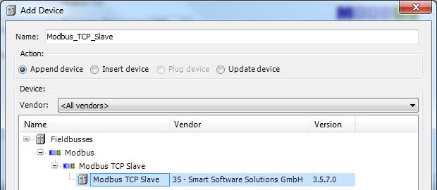 Once Modbus TCP Slave has been added in project tree double click on Ethernet > Modbus_TCP_Slave (1).