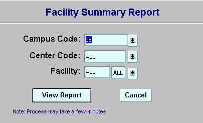 5. Click on View Report For this report 4.   facility as All. 5.