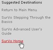 10. To view your saved SurVo, click the SurVo Home link in the upper left-hand corner (Figure 17).