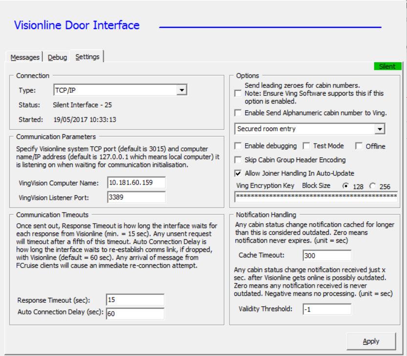 2 Setting up VisiOnline Door Interface This section describes the configuration steps for an SPMS Interface program such as VisiOnline Interface or