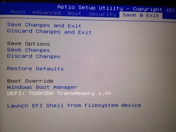 4.1.3 Boot from the Windows Boot Menu In the process of starting computer, press Up/Down Arrow Keys to enter