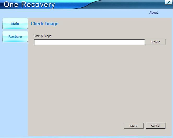 2. Click Browse to select the backup image. 3. Click Start to being checking. 4. After validating the backup image, click Finish to complete the Image Integrity Check. 4.2.6 Open Command Shell Window This tool executes programs and displays their output on the screen by using individual characters similar to the MS-DOS command interpreter Command.