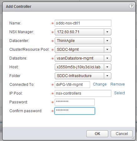 Table 10. Summary of static IP pool settings used for the VMware NSX Controller nodes in this deployment FIELD Name SETTING nsx-controllers Gateway 172.60.60.1 Prefix Length 22 Primary DNS 172.60.60.2 Secondary DNS 172.