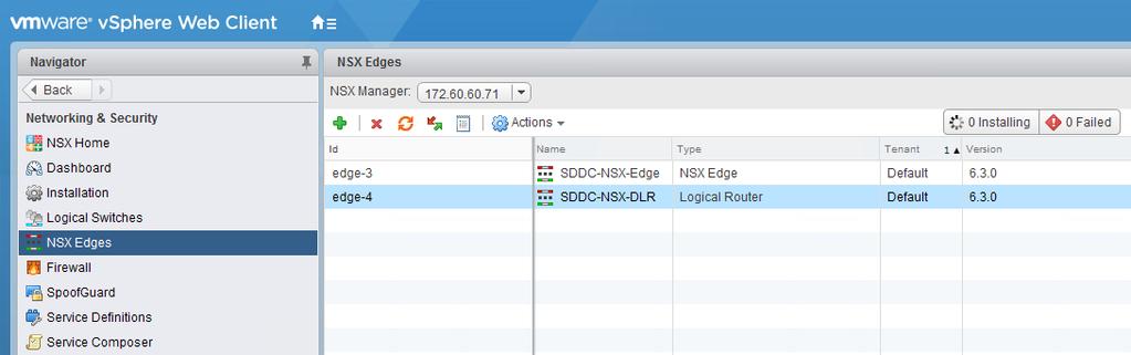 h. Click the plus (+) button, and then perform the following actions in the Add NSX Edge Interface window to add a second interface: i. In the Name field, enter Transit Interface. ii.