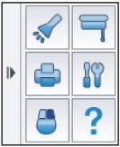 When you select the Toolbox icon from either the Interactive mode or Whiteboard mode, you will see the following menu.