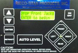 Remote Auto Level System REMOTE OPERATING PROCEDURE - AUTO LEVEL SYSTEM 1. Make sure the battery disconnect is ON. 2.