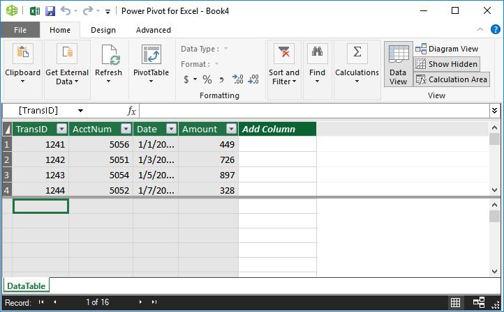 Note: if you are creating a data model inside the workbook that has the tables, you can use the Power Pivot > Add to Data Model command instead.