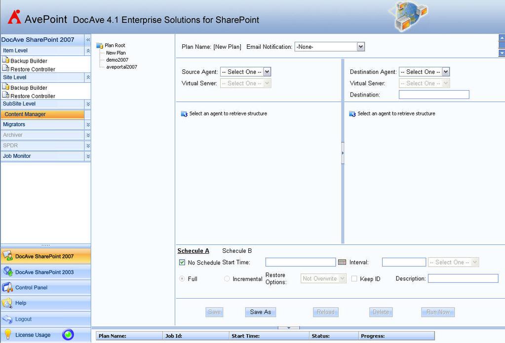 2 Overview Content Manager 2.0, a module of DocAve 4.1, allows the seamless migration of content from one location to another within Microsoft SharePoint 2007.