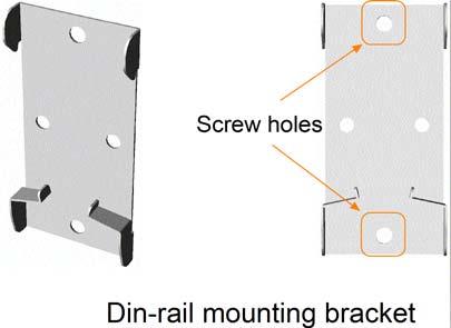 2.4 Din-Rail Mounting The