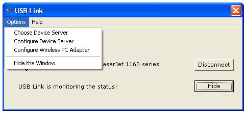 Server). You can click Search to search for any available Device Adapter. Highlight the Device Adapter you would like to connect to, and click Connect.