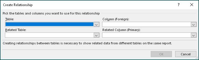 This unique identifier will be used to create the first relationship. The second will be between the Reservations table which has a RoomID column and the Rooms table which has a RoomID column. 1.