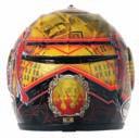 Aggressive Styling for greatest visual impact The lightest weight race approved helmet available Dynamically Variable Resistance Crush Zone (DVRC) Advanced Channeled EPS for optimum venting Sound