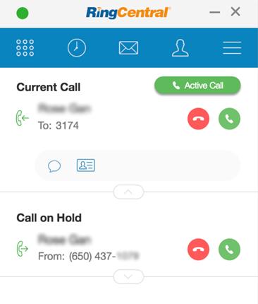 RingCentral for Google UK User Guide Dialer 19 Active Call List RingCentral for Google Chrome Extension allows you to handle multiple calls you make with the Browser as you need.