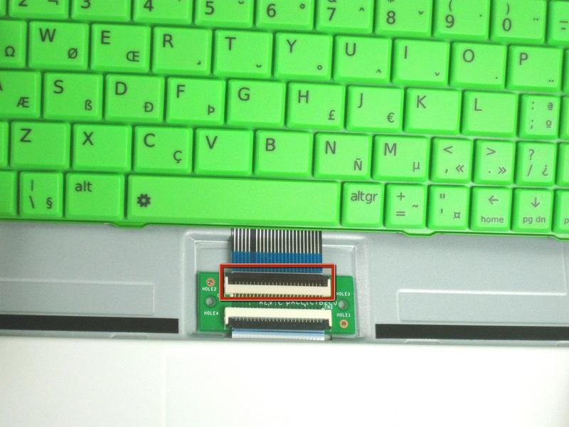 is still a ribbon cable attached to the bottom.