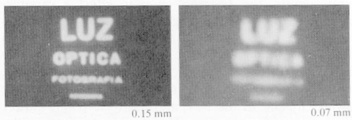 Lenses pinhole problems: if the pinhole is too small we have diffraction effects which also blur the image