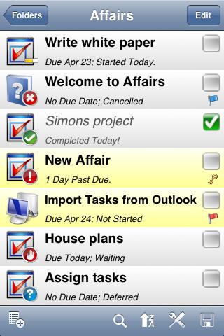 Using WritePad Affairs Using WritePad Affairs Use the Affairs folder to organize your affairs (tasks, jobs, contracts, etc.