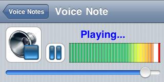 Using WritePad Voice Notes To pause the Voice Note, touch the pause button.