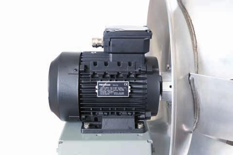 PM motor has high efficiency (IE4) due to the permanent magnets in rotor. Also part load efficiency is better compared to asynchronous motors.