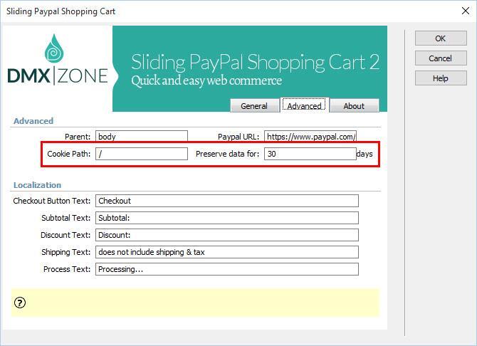 Preserve shopping cart data in the user browser - Through the user browser cookies the shopping cart data can be preserved for the