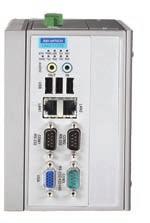 Ethernet, PC-104, PC/104+, and Mini PCI Expansion Wide Operating Temperature up to 60 C and Wide Power Input Range 81 mm Designed for Control Cabinets UNO-1100 series features compact size, DIN-rail