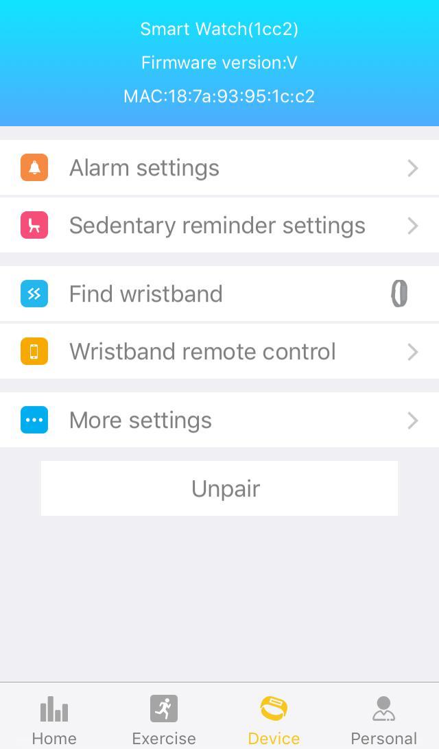 6.3.2.5 Heart rate: click into the heart rate function of the activated bracelet, and can view the real-time heart rate monitoring curve.