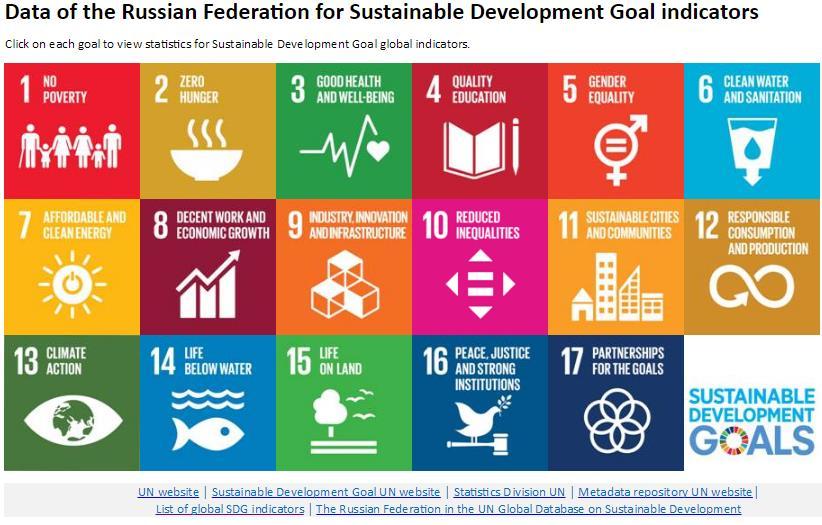 SDG on the Rosstat web-site 8 http://www.gks.