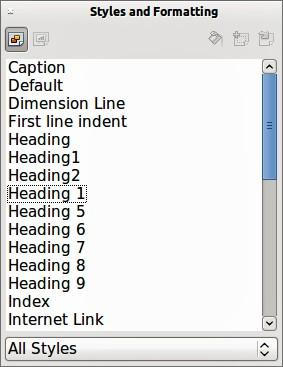 Figure 9: Styles and Formatting dialog Figure 10: Graphic Styles dialog 3) Using the Graphic Styles dialog, modify all the attributes for