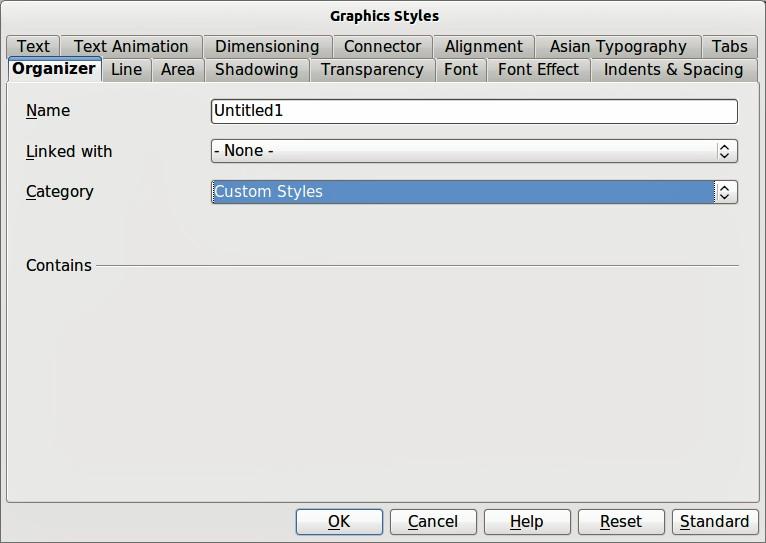 4) Click when finished making changes and the style is saved with the new format attributes.