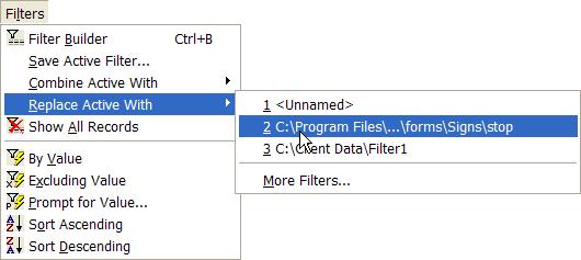 It is OK to integrate complete filter statements - lines that contain a value - with prompting filter statements.