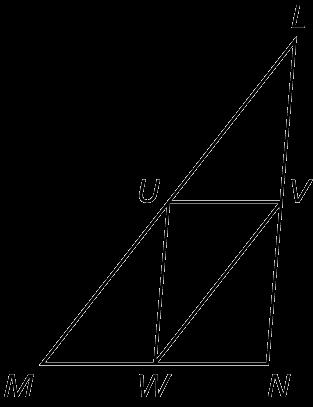 In Exercises 14 and 15, list the angles of the given triangle from