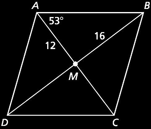 Three vertices of parallelogram ABCD are given. Find the remaining vertex. 12. A 2, 0, B 2, 2, D 2, 2 13.