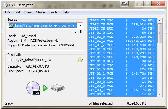 Once complete, simply close the program and move on to the next step. Step 2: (Stripping out unnecessary information) Use DVDShrink http://downloadcdn.betterinstaller.