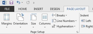 SECTION BREAKS About section breaks Section breaks allow you to apply different page formatting options to different parts of your document.