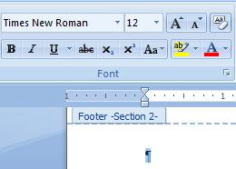 and apply the font face and size you want from the Font area in the Home menu: 8.