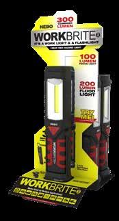 Equipped with a 200 lumen C O B LED work light, the WORKBRITE 2 also