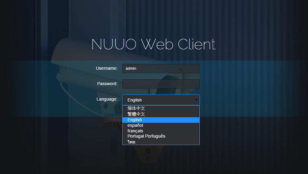 WebClient 4 You might select the language you want to log in 2.