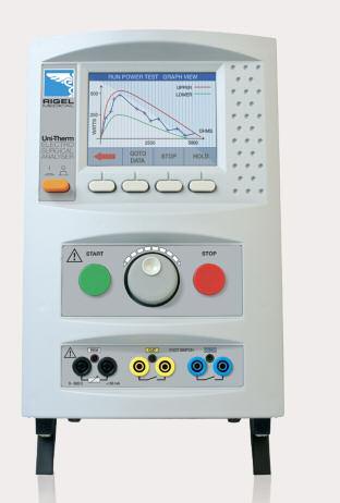 Performance Analyzers Rigel Uni-Therm Electrosurgical Analyzer The Rigel Uni-Therm offers the latest technology in high frequency power measurement.